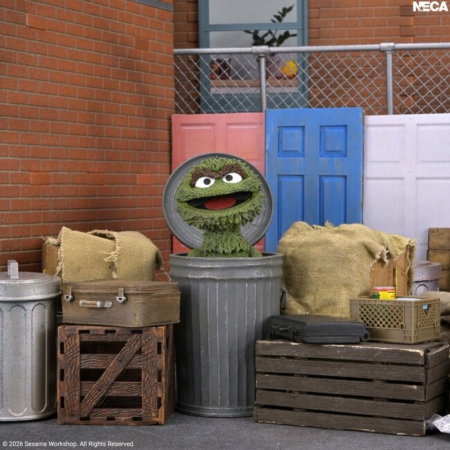 Sesame Street Ultimate Action Figure Oscar the Grouch 18 cm