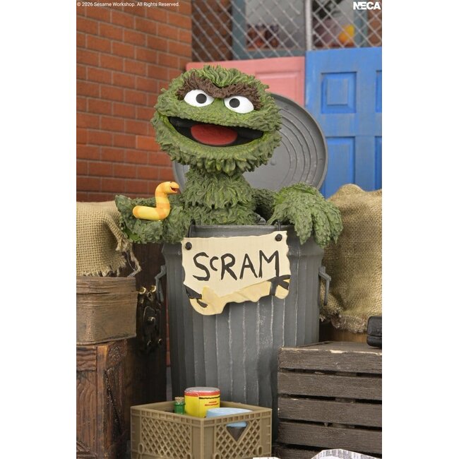 Sesame Street Ultimate Action Figure Oscar the Grouch 18 cm