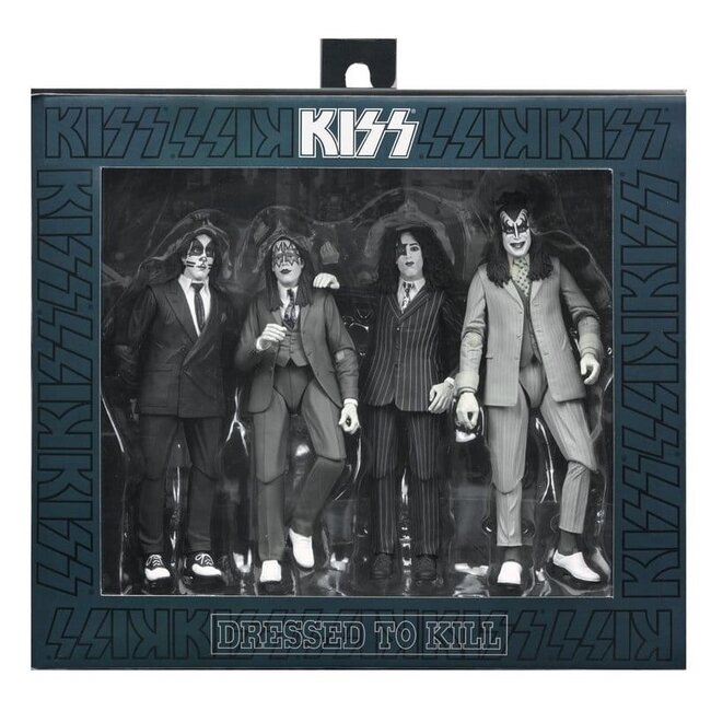KISS Action Figures 4-Pack Dressed to Kill Album Cover 18 cm