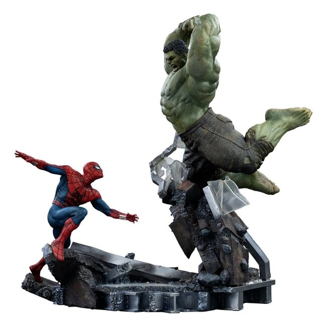 Marvel Comics Art Scale Statue 1/10 Spider-Man vs Hulk 38 cm