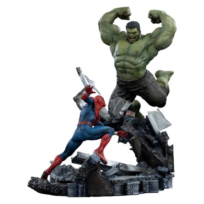 Marvel Comics Art Scale Statue 1/10 Spider-Man vs Hulk 38 cm