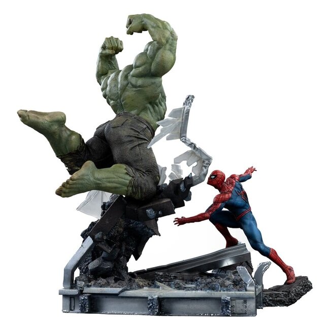Marvel Comics Art Scale Statue 1/10 Spider-Man vs Hulk 38 cm