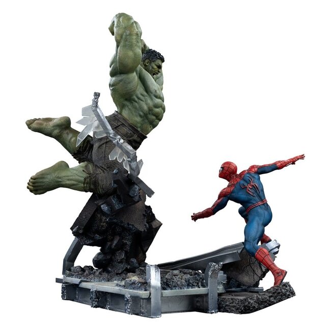 Marvel Comics Art Scale Statue 1/10 Spider-Man vs Hulk 38 cm