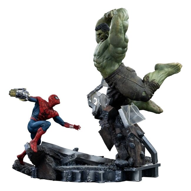 Marvel Comics Art Scale Statue 1/10 Spider-Man vs Hulk 38 cm