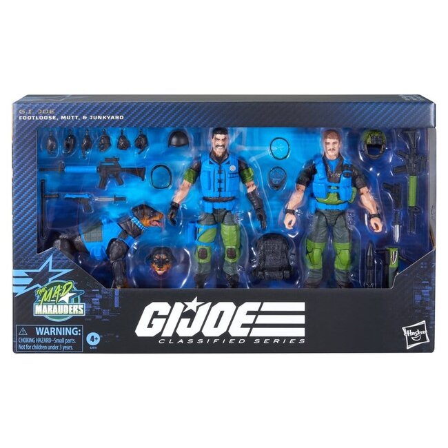 G.I. Joe Classified Series Action Figure 3-Pack #220 Mad Marauders: Footloose & Mutt & Junkyard 15 cm