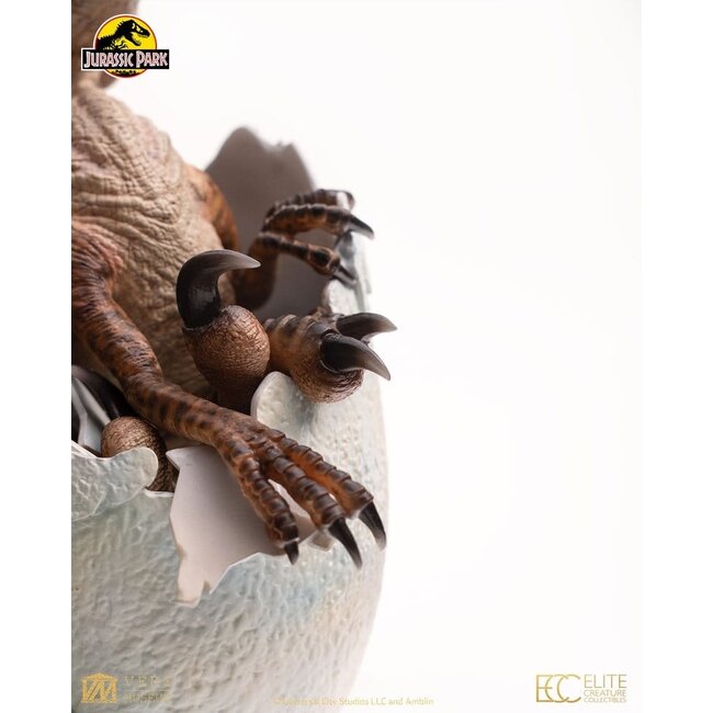 Jurassic Park Replica Bust Velociraptor Hatching Egg 24 cm