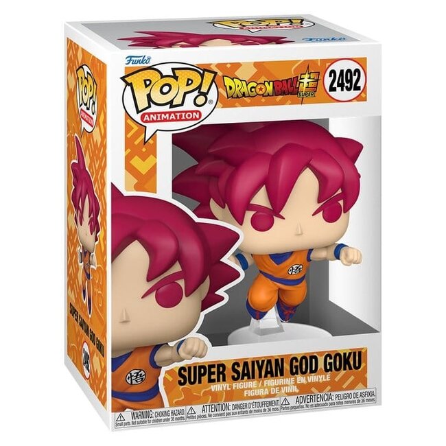 Dragon Ball Super POP! Animation Vinyl Figure Goku (Red) 9 cm