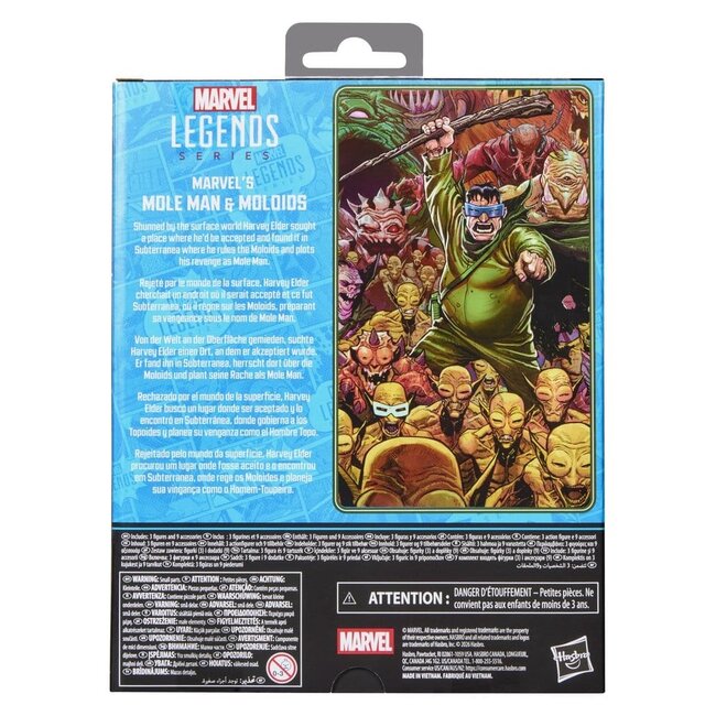 Fantastic Four Marvel Legends Actionfiguren-3er-Pack: Marvels Maulwurfsmann & Moloiden, 15 cm
