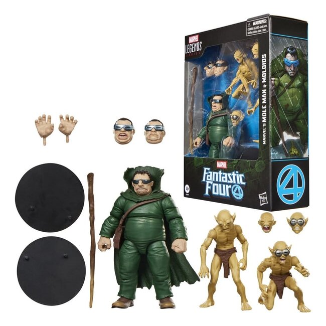 Fantastic Four Marvel Legends Action Figure 3-Pack Marvel's Mole Man & Moloids 15 cm