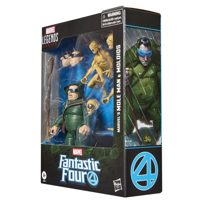 Fantastic Four Marvel Legends Actionfiguren-3er-Pack: Marvels Maulwurfsmann & Moloiden, 15 cm