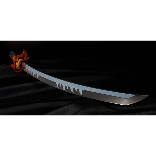 Dämonentöter: Kimetsu no Yaiba Proplica Replik 1/1 Nichirin-Schwert (Tanjiro Kamado) Kyojuro Rengokus Schwert Gueard Ver. 88 cm