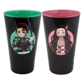 Just Funky Demon Slayer Trinkgläser 2er-Pack Tanjiro & Nezuko 473 ml
