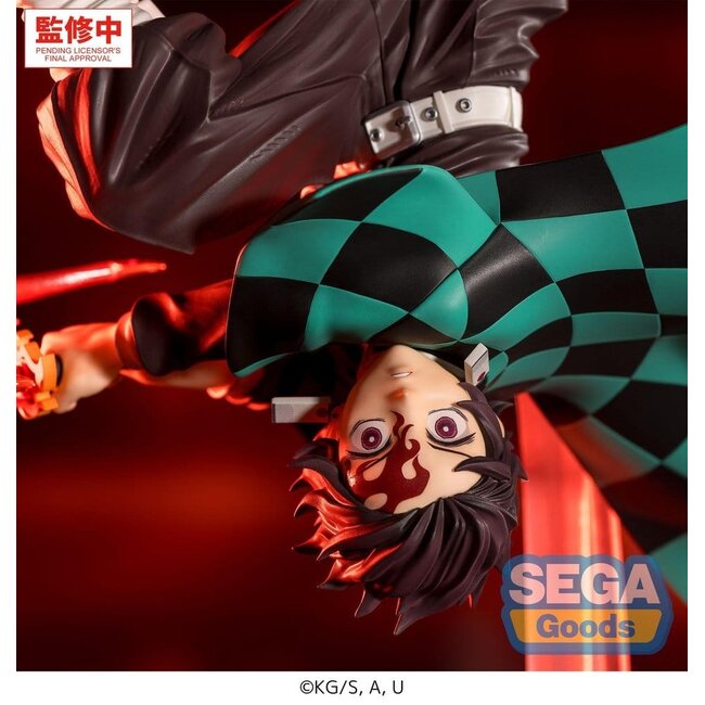 Demon Slayer: Kimetsu no Yaiba Luminasta PVC Figure Tanjiro Kamado Hinokami Kagura Setting Sun Transformation 15 cm