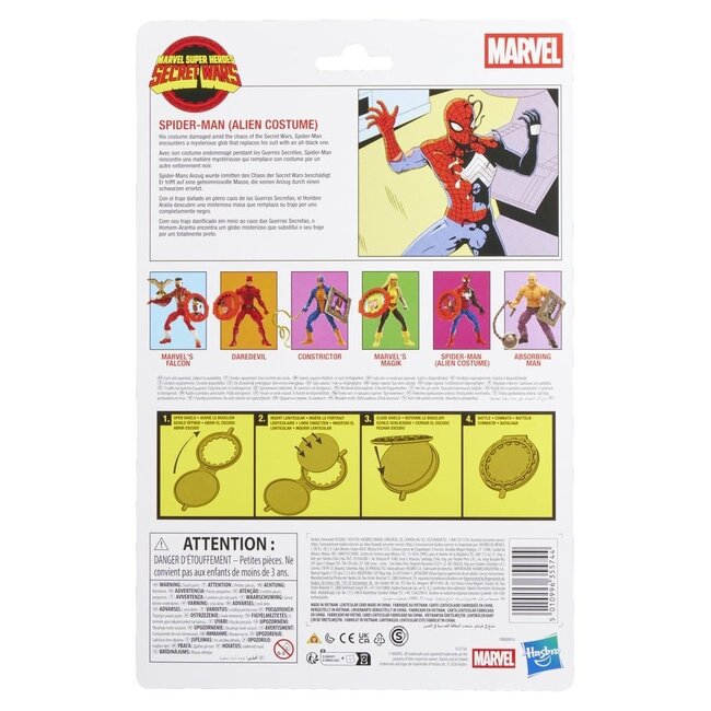 Secret Wars Marvel Legends Actionfigur Spider-Man (Alien-Kostüm) 15 cm