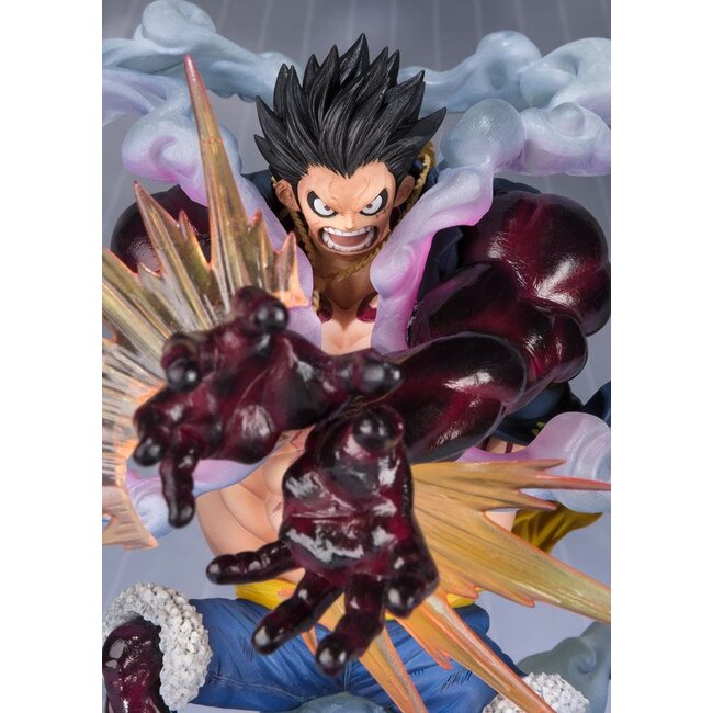 One Piece FiguartsZERO PVC-Statue Monkey D. Luffy Gear 4 Leo Bazooka Neuauflage 18 cm