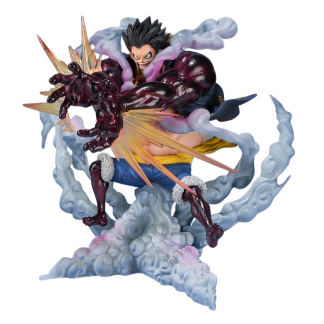 One Piece FiguartsZERO PVC-Statue Monkey D. Luffy Gear 4 Leo Bazooka Neuauflage 18 cm