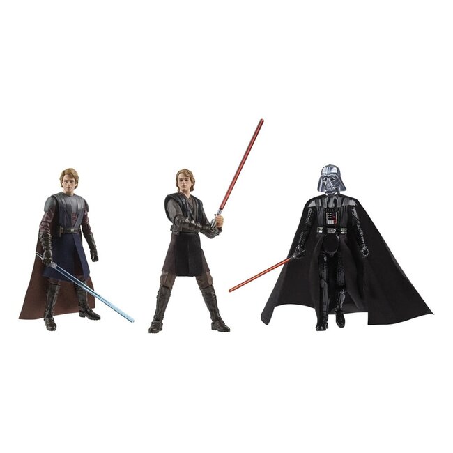 Star Wars Vintage Collection Actionfiguren 3er-Pack: Die Reise von Anakin Skywalker