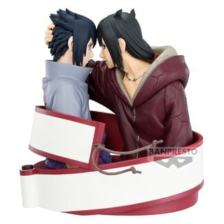 Banpresto Naruto Shippuden Portrelic PVC Figure Sasuke Uchiha & Itachi Uchiha 12 cm