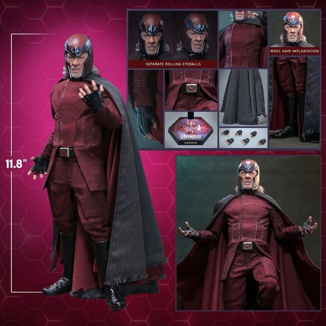 Avengers: Doomsday – Film-Meisterwerk-Actionfigur 1/6 Magneto 30 cm