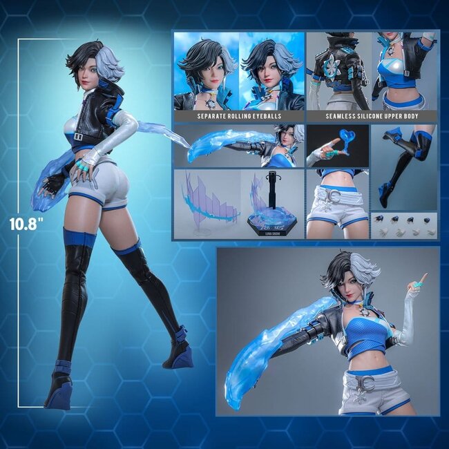 Marvel Rivals Videospiel-Meisterwerk-Actionfigur 1/6 Luna Snow 28 cm