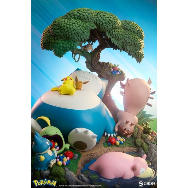 Pokémon-Diorama Relaxo 33 cm