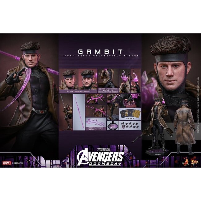 Avengers: Doomsday – Film-Meisterwerk-Actionfigur 1/6 Gambit 31 cm