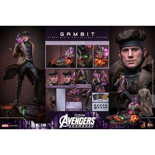 Avengers: Doomsday Movie Masterpiece Action Figure 1/6 Gambit (Deluxe Version) 31 cm