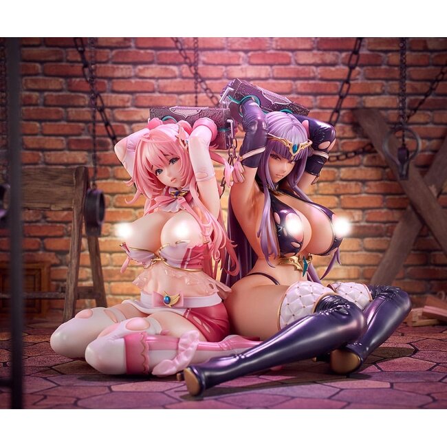 With the Snap of My Fingers, Forced Ovulation Hypnosis Statue 1/5 Marble, the Heroine of Justice DX Ver. 19 cm