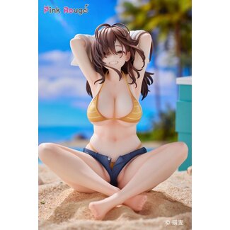 Pink Rouge Original Character PVC 1/7 Danjo no Yujo ga Seiritsu Dekinai Type no Onna Tomodachi Special Set 15 cm
