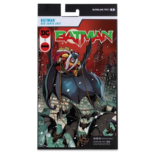 DC Multiverse McFarlane Vault Collection Action Figure Batman (Red Santa Suit) 18 cm