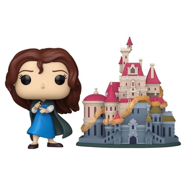 Beauty and the Beast POP! Town Vinyl Figures Belle with Castle 9 cm