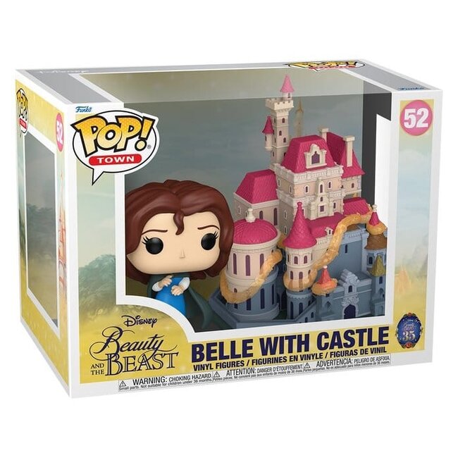 Beauty and the Beast POP! Town Vinyl Figures Belle with Castle 9 cm