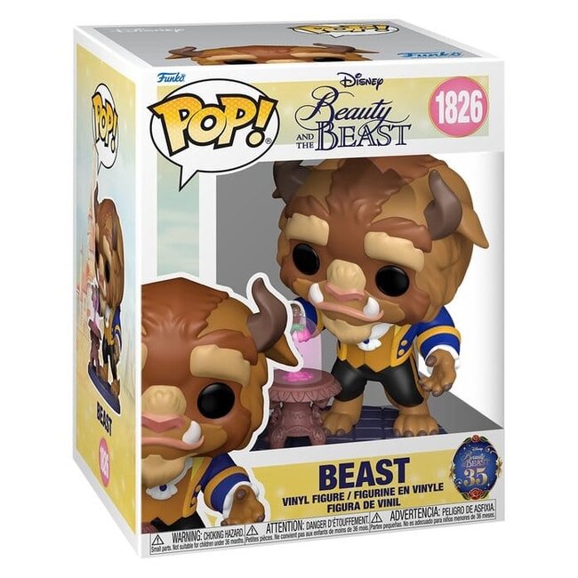 Beauty and the Beast POP! Premium Vinyl Figure Beast with Enchanted Rose 15 cm