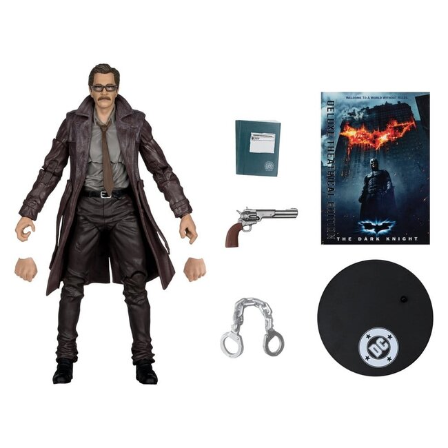 DC Multiverse Actionfigur Commissioner James Gordon (The Dark Knight Trilogie) Deluxe Kinoedition 18 cm