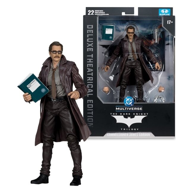 DC Multiverse Actionfigur Commissioner James Gordon (The Dark Knight Trilogie) Deluxe Kinoedition 18 cm
