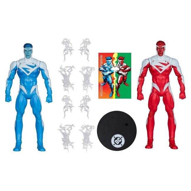 DC Multiverse Actionfiguren 2er-Pack Superman Blau vs. Superman Rot (Gold Label) 18 cm