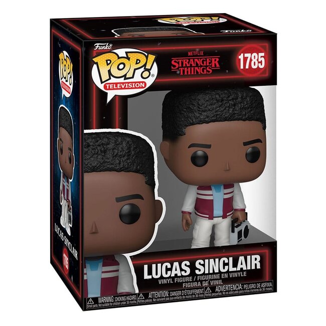 Stranger Things POP! Television Vinyl Figuren Lucas Sinclair mit Boombox 9 cm
