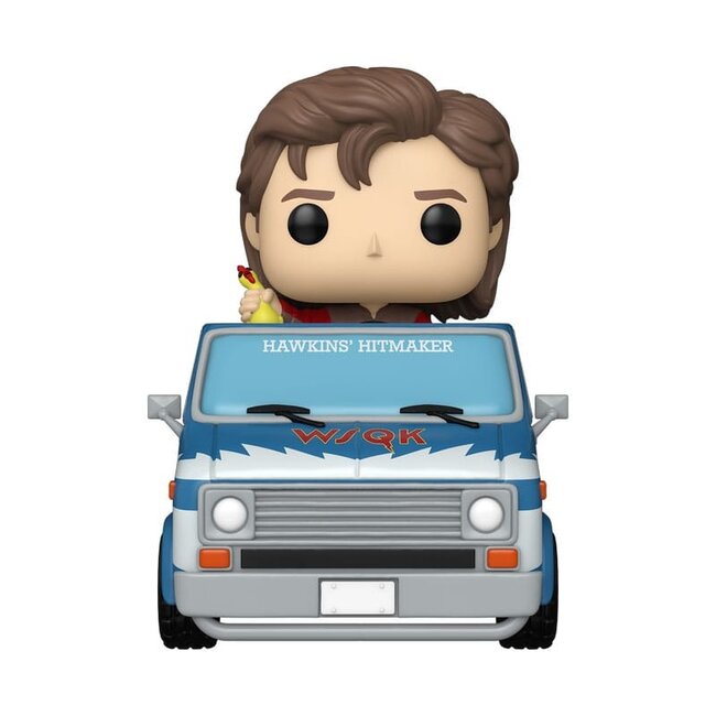 Stranger Things POP! Rides Deluxe Vinyl Steve mit dem Squawk Van Exklusiv 9 cm