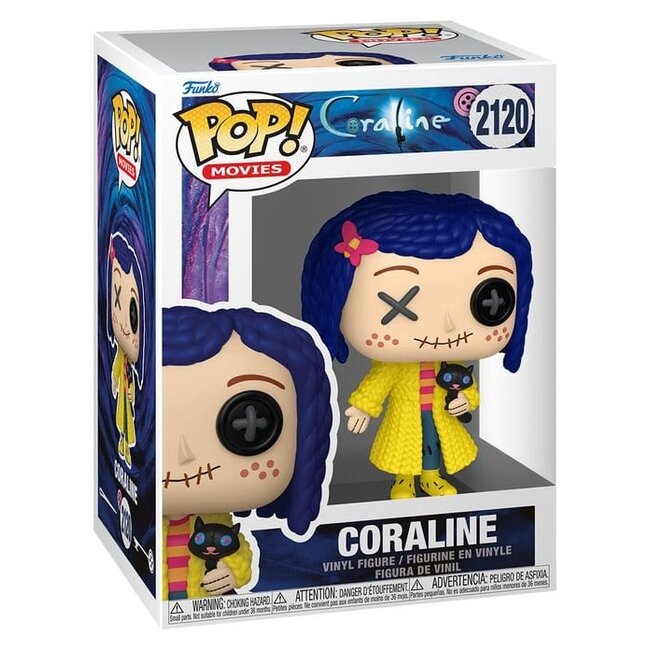 Coraline POP! Movies Vinylfigur Coraline (Patchwork) 9 cm