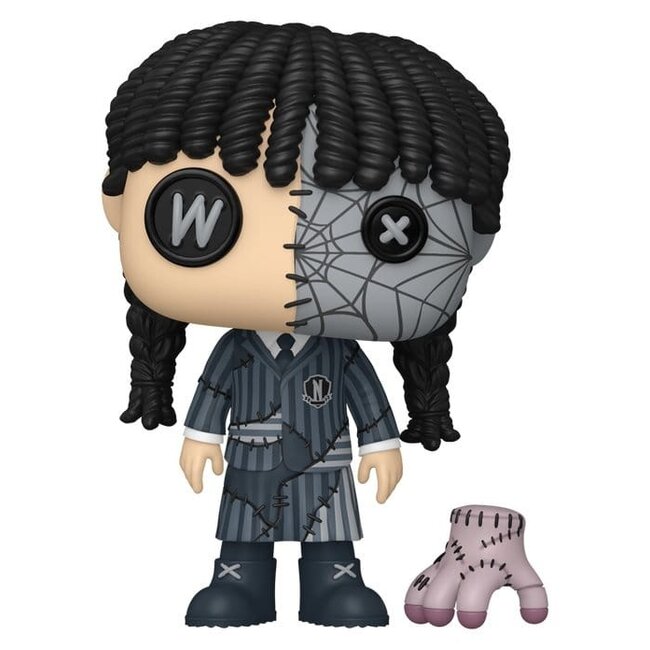 Wednesday POP! TV-Vinylfigur Patchwork: Wednesday mit Thing 9 cm