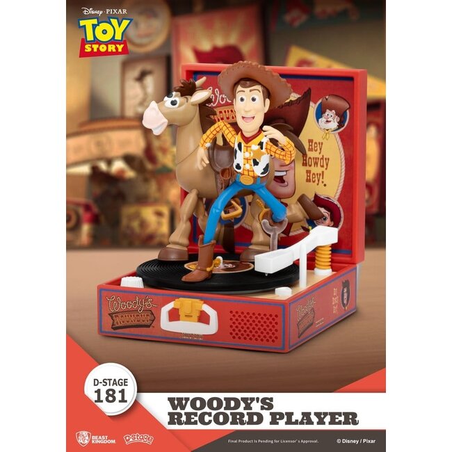 Toy Story Plattenspieler-Serie PVC-Figur Woodys Plattenspieler 13 cm