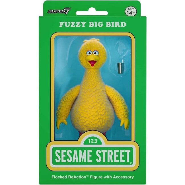 Sesame Street ReAction Action Figure Big Bird (Flocked)