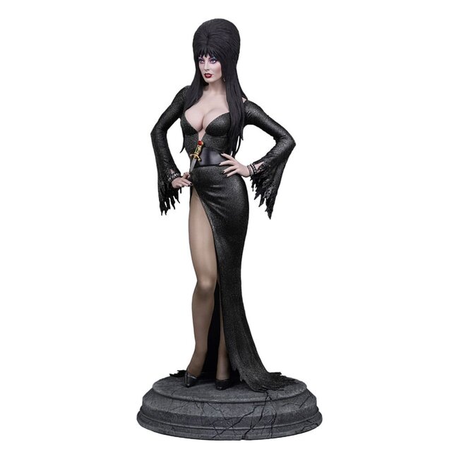Elvira: Herrin der Dunkelheit Maquette 1/4 Elvira (Schwarzes Glitzerkleid) 48 cm