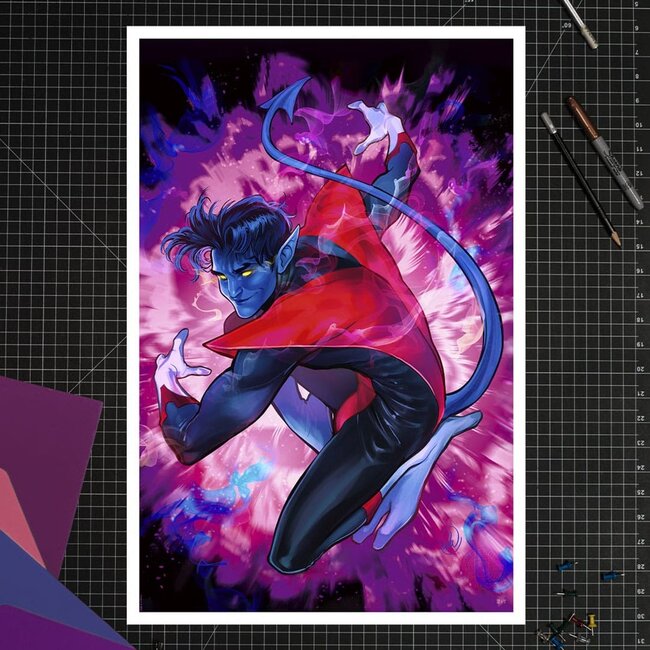 Marvel Kunstdruck Nightcrawler 41 x 61 cm - ungerahmt