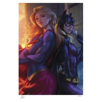 Sideshow Collectibles DC Comics Fine Art Print Supergirl & Batgirl 61 x 46 cm - unframed