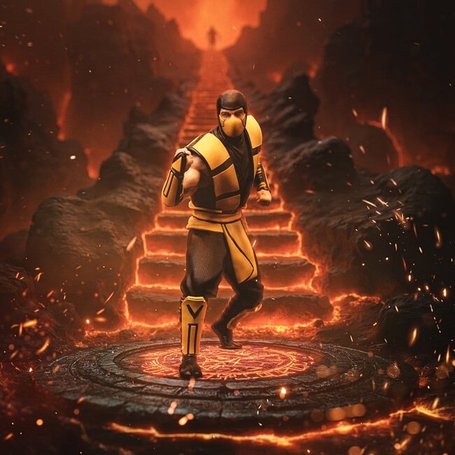 Mortal Kombat Art Scale Statue 1/10 Scorpion (Variante) heo exklusiv 21 cm