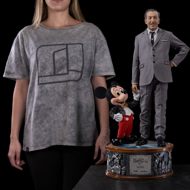 Disney Classics Legacy Replika-Statue 1/4 Walt Disney & Mickey Mouse 59 cm