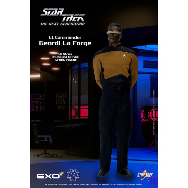 Star Trek: The Next Generation Action Figure 1/6 Lt. Commander Geordi La Forge (Essentials Version) 28 cm