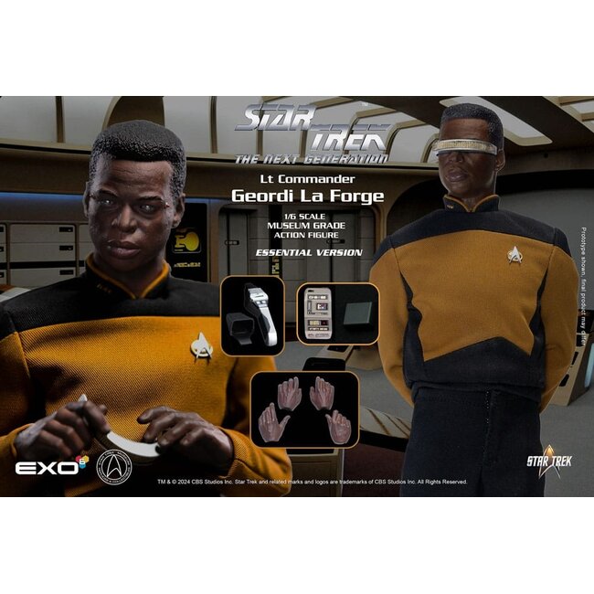 Star Trek: The Next Generation Action Figure 1/6 Lt. Commander Geordi La Forge (Essentials Version) 28 cm