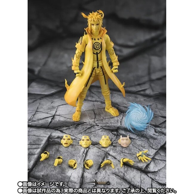 Naruto SHFiguarts Actionfigur Minato Namikaze (Kurama-Link-Modus) – Das Band des Lichts, das die Dunkelheit zerschmettert – 15 cm